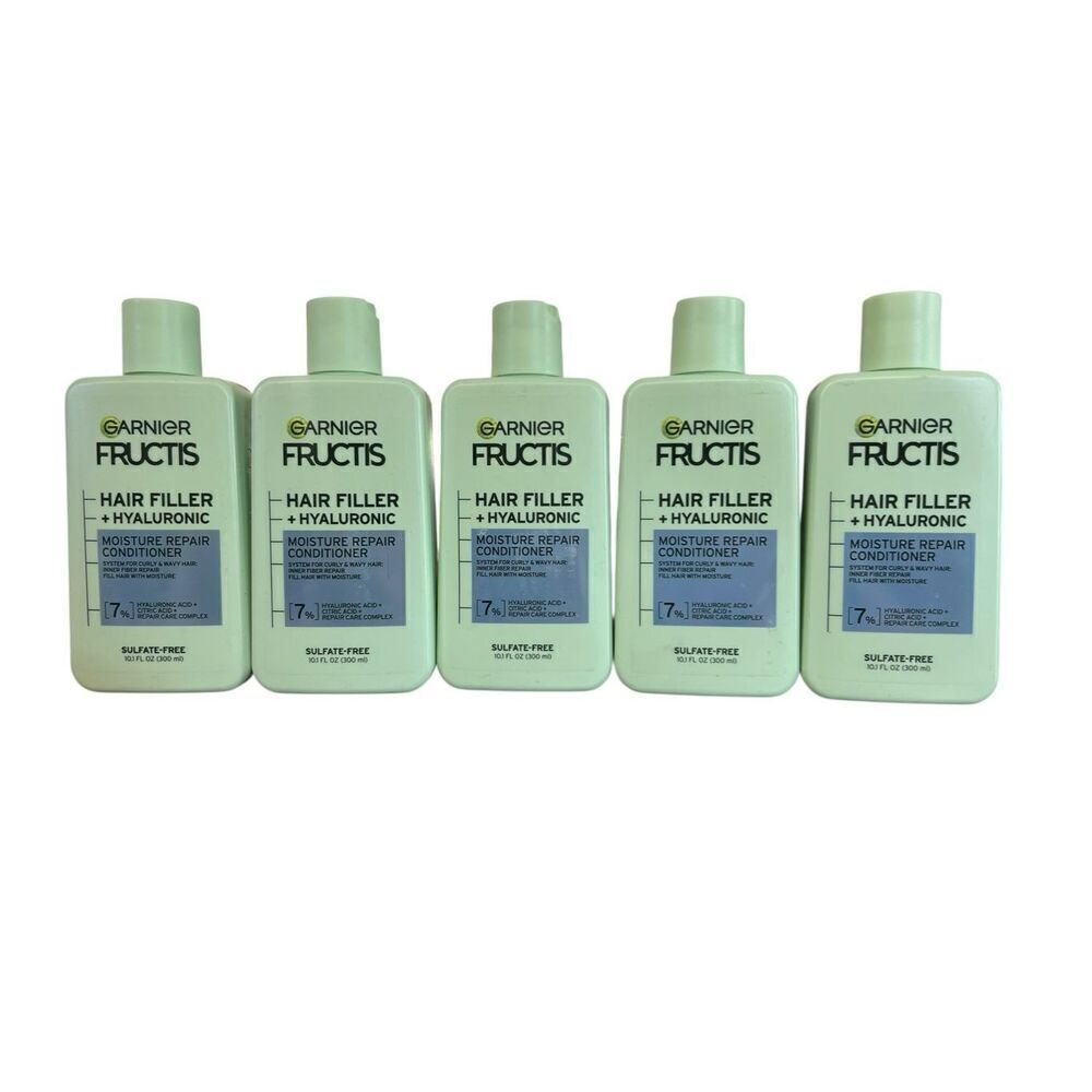 5 Garnier Fructis hair filler + ceramide color repair conditioner 7% hyaluronic
